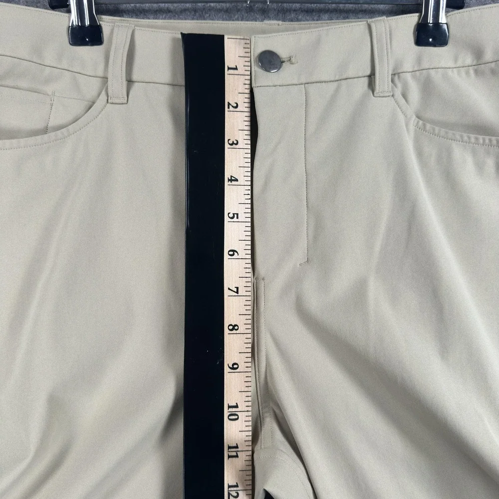 Lululemon ABC 5 Pocket Pants Mens 35x31 Beige‎ Stretch Chino Golf